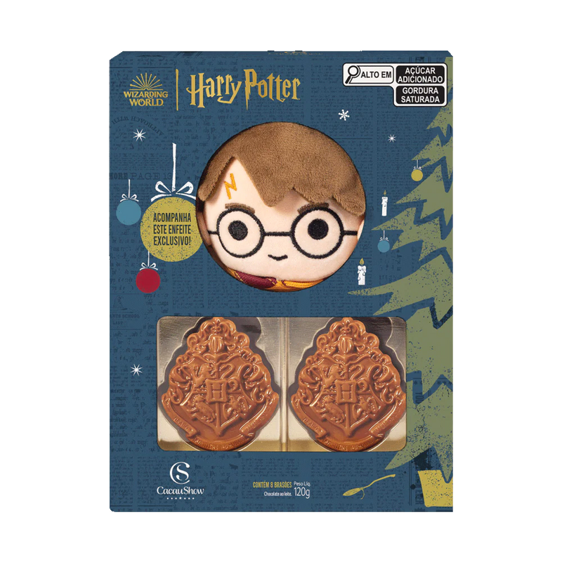 Brasão de Chocolate ao Leite Harry Potter 120g