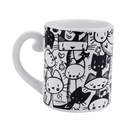 Caneca Miau Branca e Preta 300ml